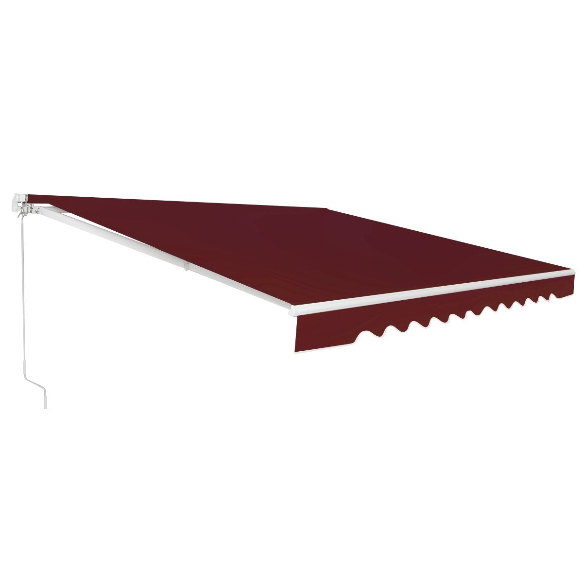 Retractable Awning, Aluminum, 3x2.5m, Wine Red