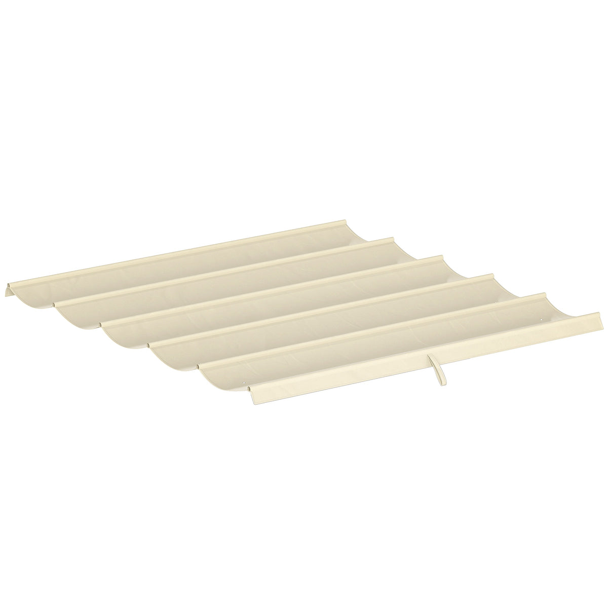 Retractable Pergola Replacement Canopy 3x3m, Cream, Polyester