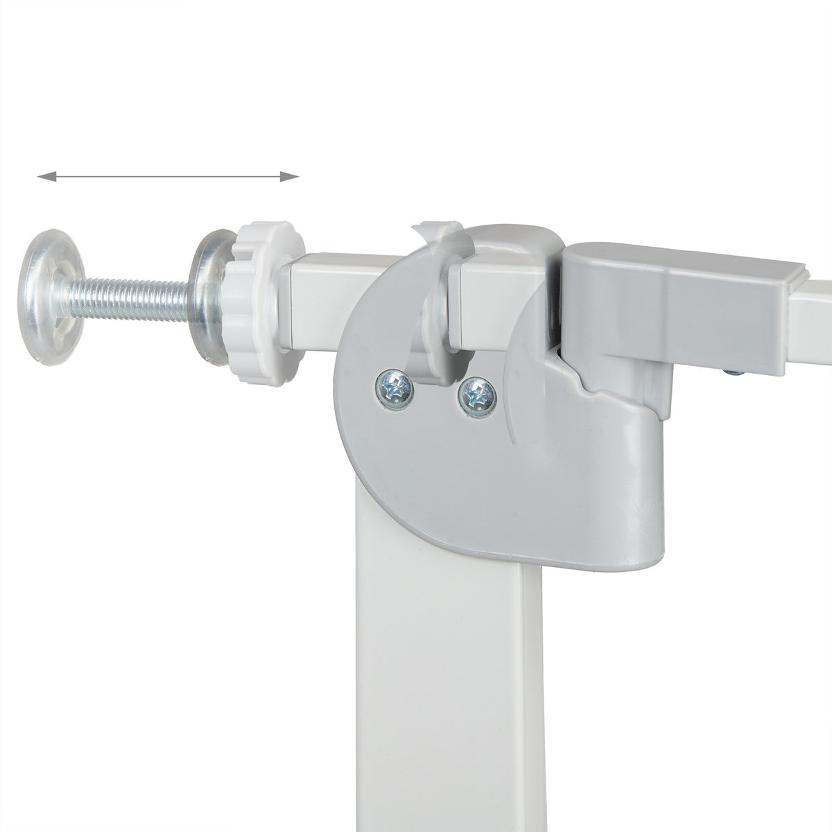 Retractable door guard without drilling