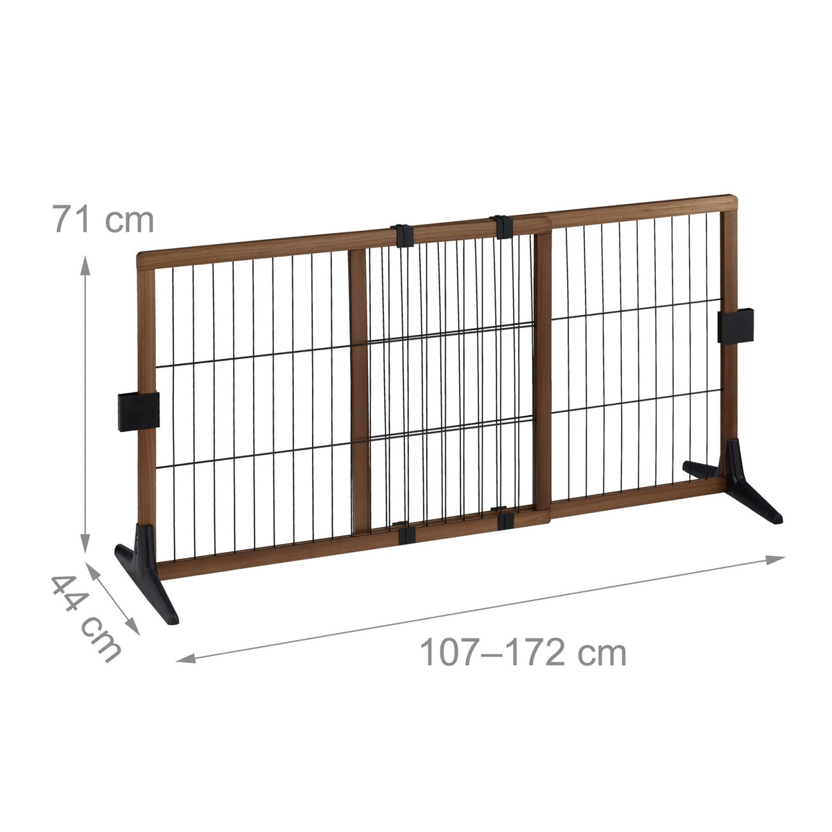 Retractable safety gate 71 cm high
