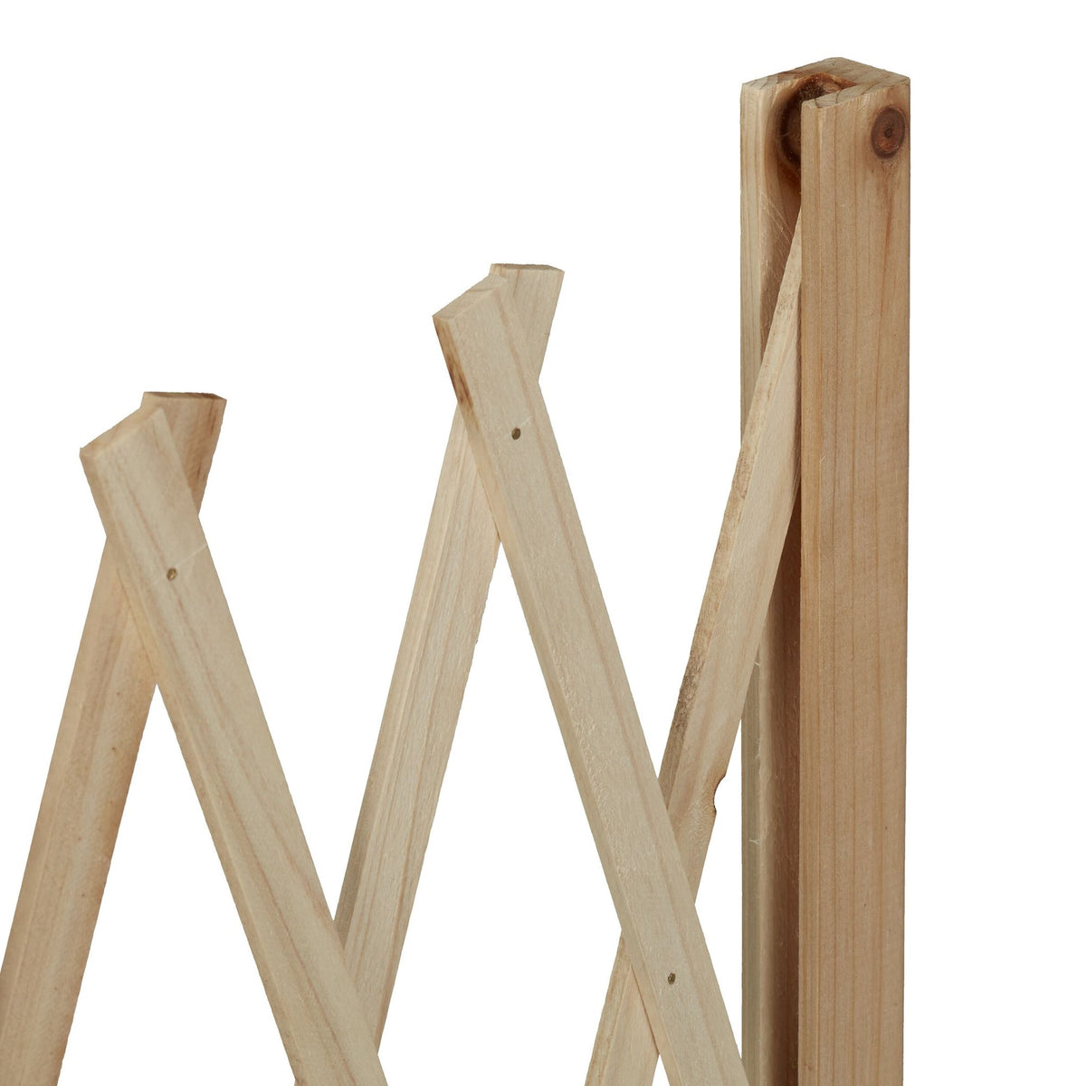 Retractable wooden trellis