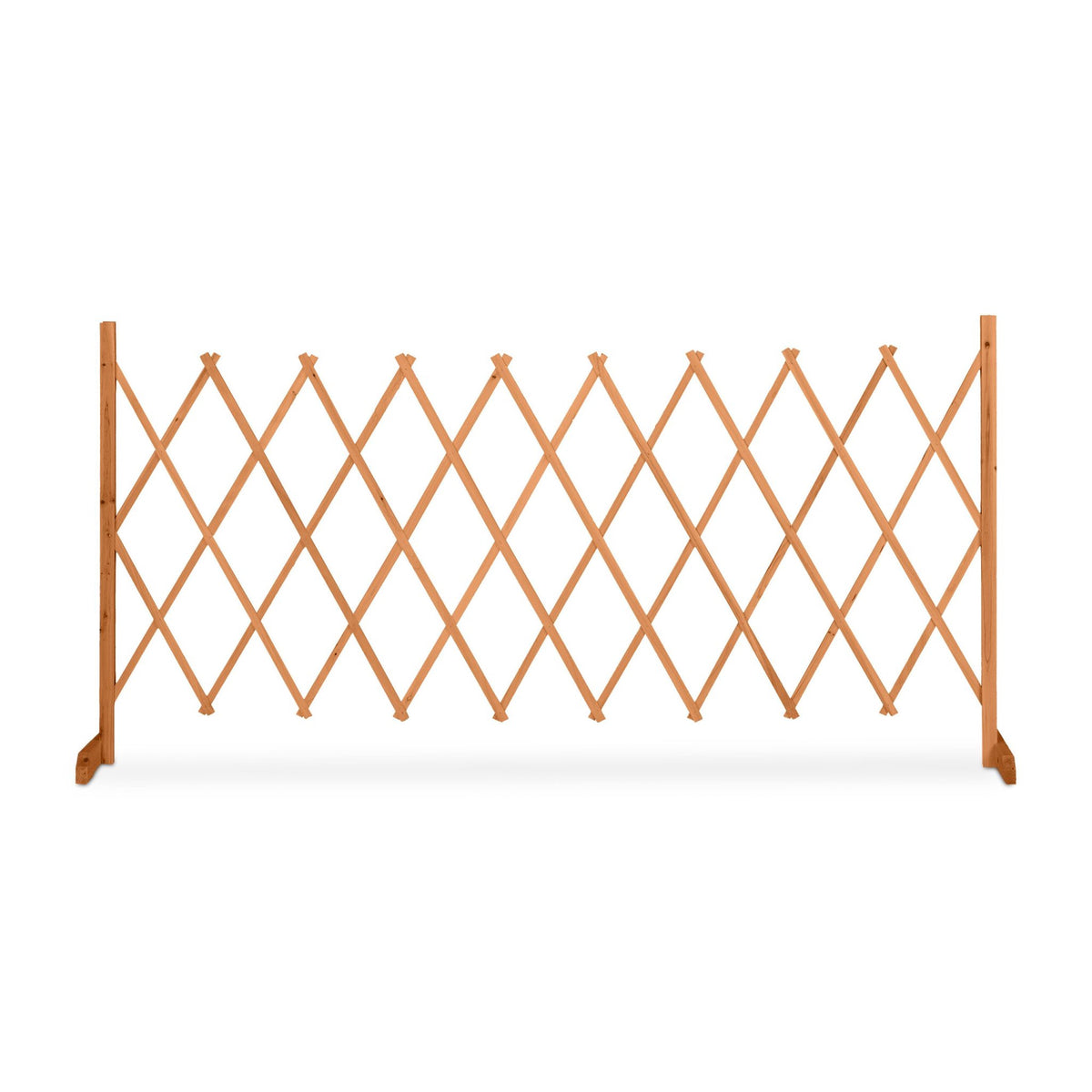 Retractable wooden trellis