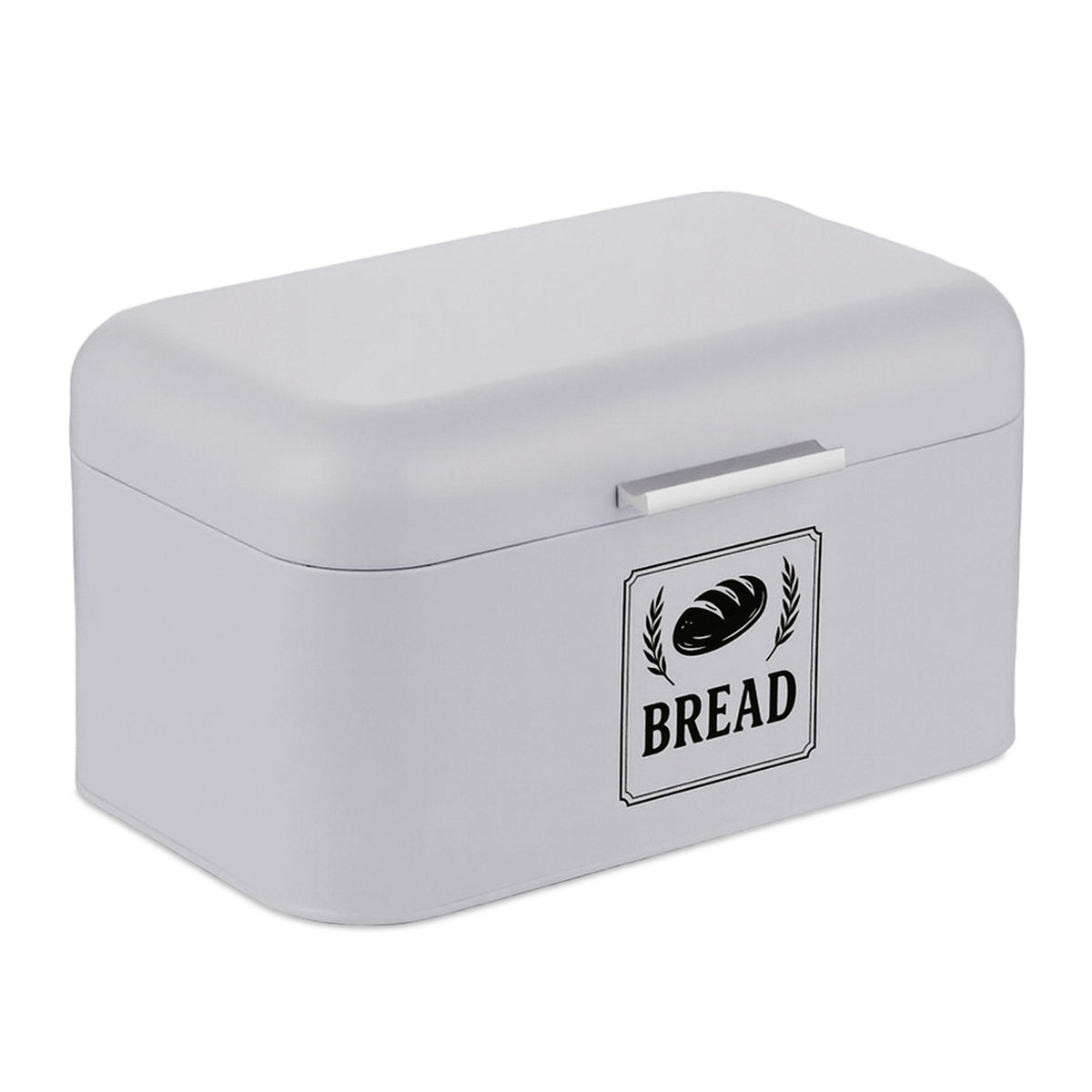 Retro Metal Bread Box with Lid – Compact Storage