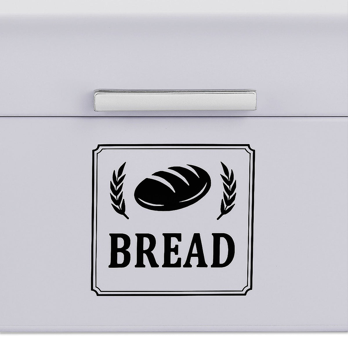 Retro Metal Bread Box with Lid – Compact Storage
