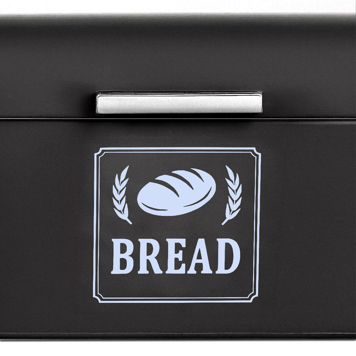 Retro Metal Bread Box with Lid & Handle
