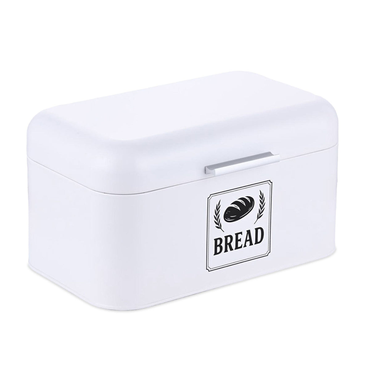 Retro Metal Bread Box with Lid and Handle