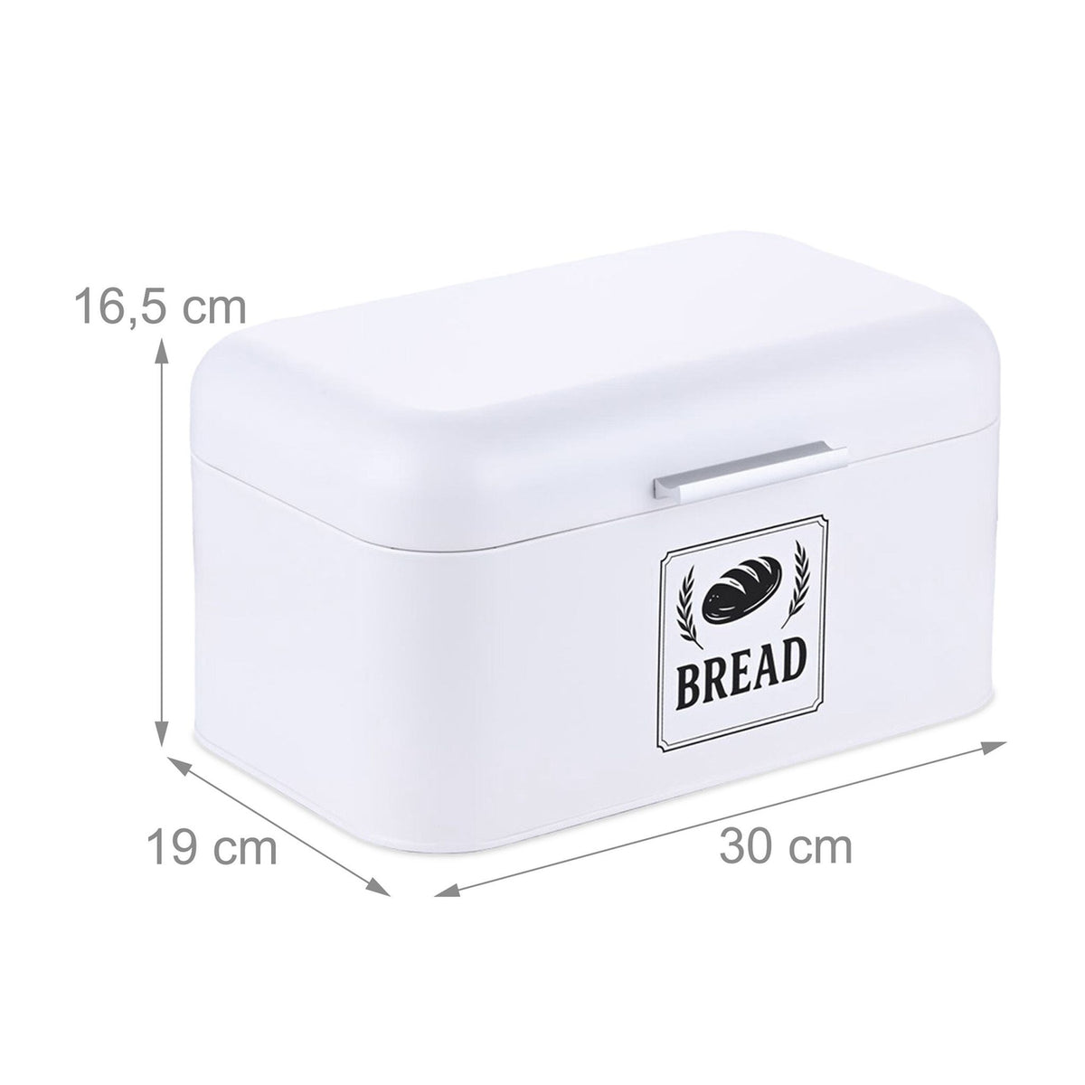 Retro Metal Bread Box with Lid and Handle