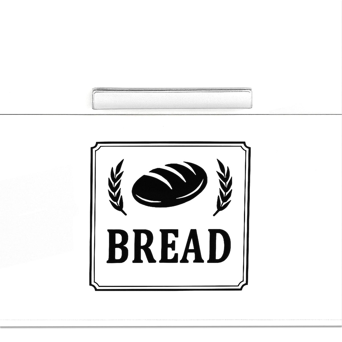 Retro Metal Bread Box with Lid and Handle