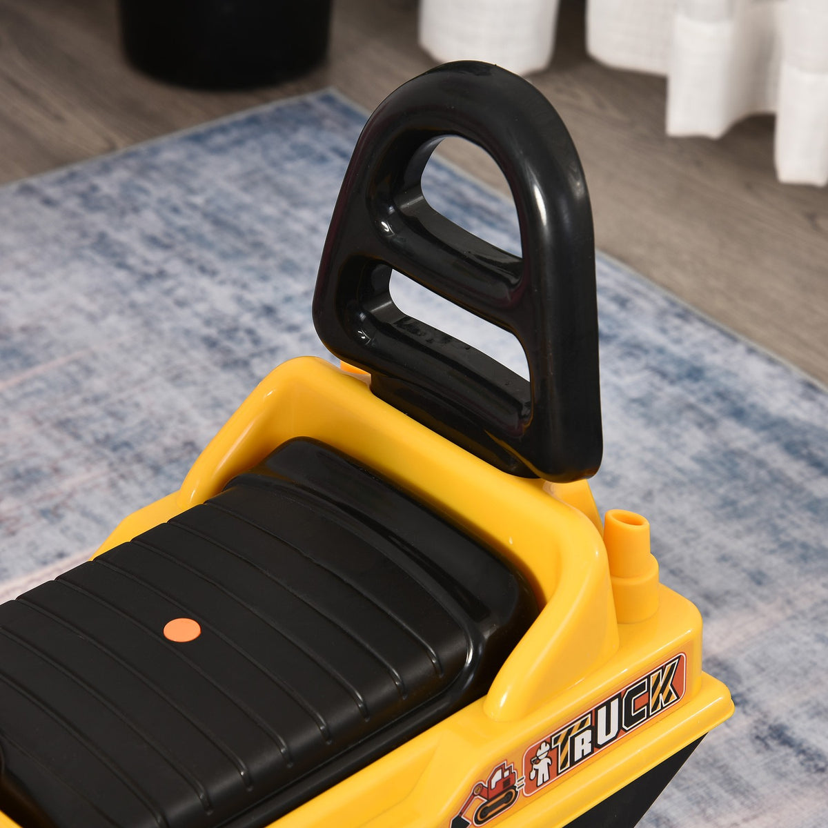 Ride-On Car Children'S Excavator, Baby Ride-On In Black+Yellow, 20X15X9Cm