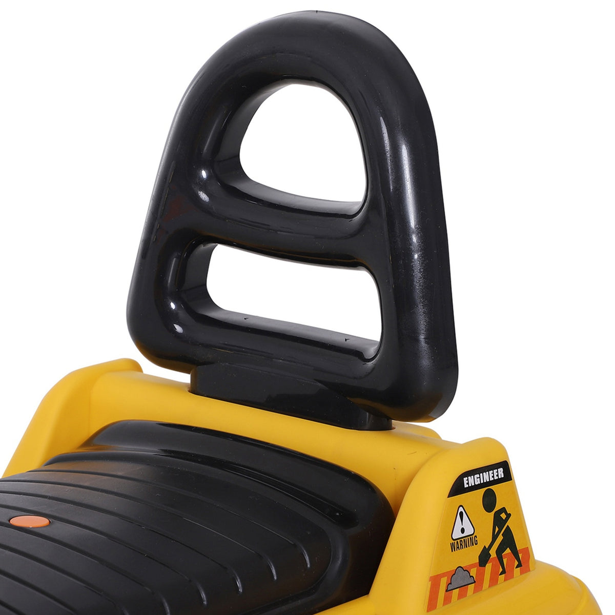 Ride-On Car Children'S Excavator Seat Excavator With Storage Compartment & Horn, Balance Bike, Yellow + Black