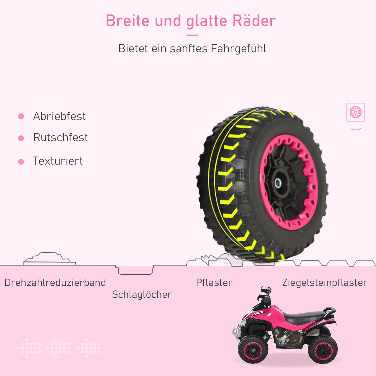 Ride-On Car Children'S Vehicle Pedal Car Light Music 18-36 Months Plastic Steel Pink 67.5X38X44Cm