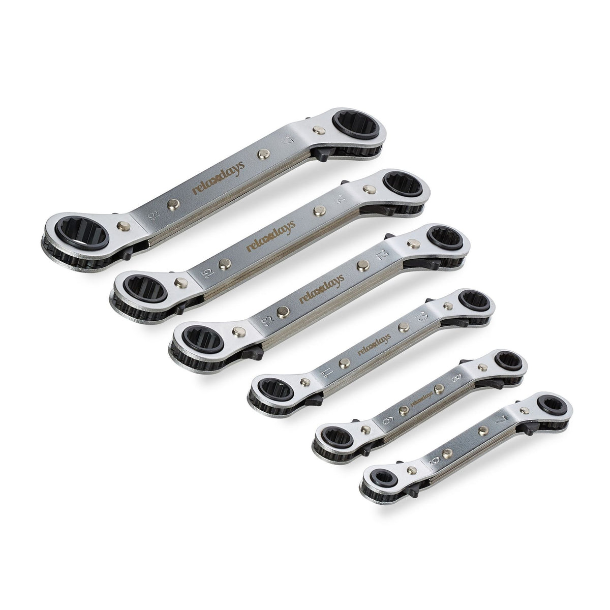 Ring lock wrench set 6 parts