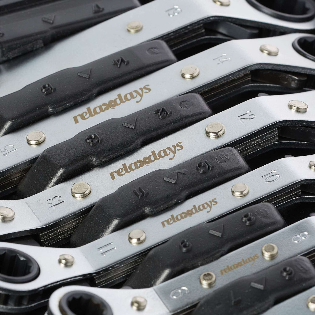 Ring lock wrench set 6 parts