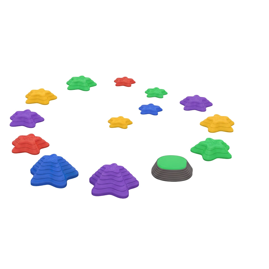 River Stones, 11 Pieces. Balancing Stones, Stacking Stones For Children Balance, Non-Slip Stepping Stones, Can Hold Up To 80 Kg, For Balance