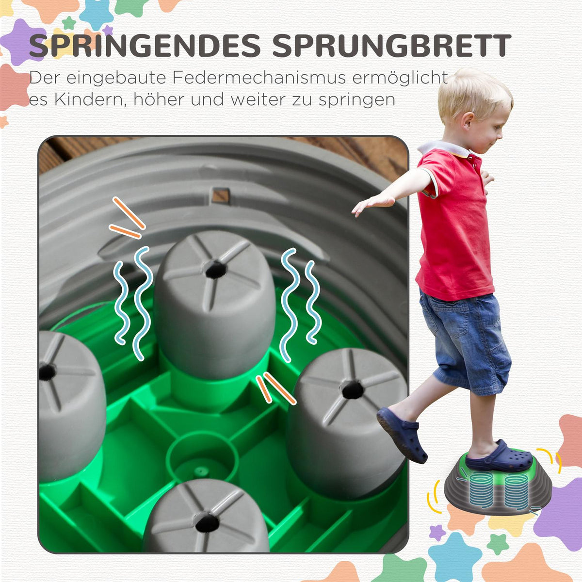 River Stones, 11 Pieces. Balancing Stones, Stacking Stones For Children Balance, Non-Slip Stepping Stones, Can Hold Up To 80 Kg, For Balance