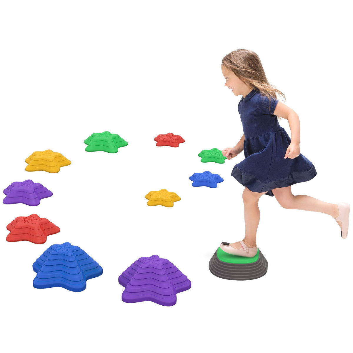 River Stones, 11 Pieces. Balancing Stones, Stacking Stones For Children Balance, Non-Slip Stepping Stones, Can Hold Up To 80 Kg, For Balance