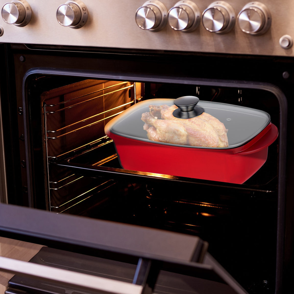 Roaster with lid