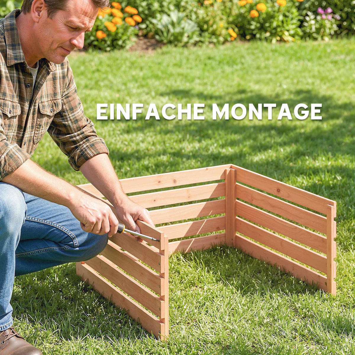 Robotic Lawn Mower Wooden Garage, Weatherproof, 79x74x54 cm