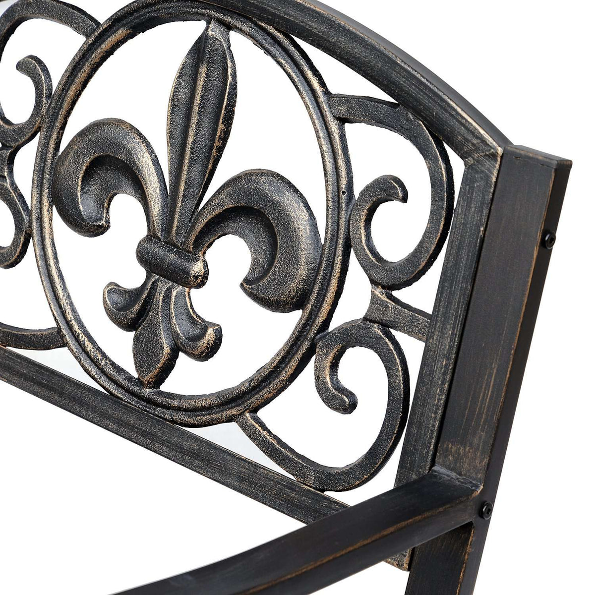 Rocking Chair Garden Chair Antique Design Metal Bronze