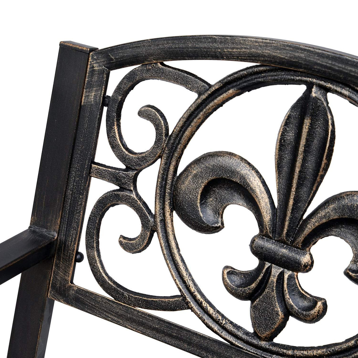 Rocking Chair Garden Chair Antique Design Metal Bronze