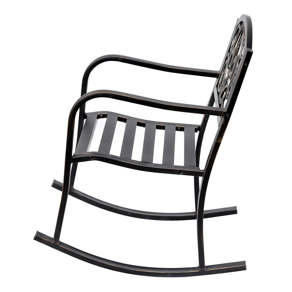 Rocking Chair Garden Chair Antique Design Metal Bronze