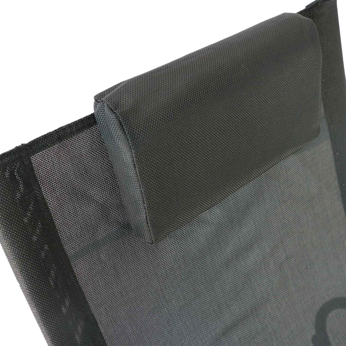 Rocking Chair, Garden Lounger, Swing Lounger, 1 X Pillow, Weatherproof Steel + Textline Black, Up To 120 Kg, 105 X 62 X 88 Cm