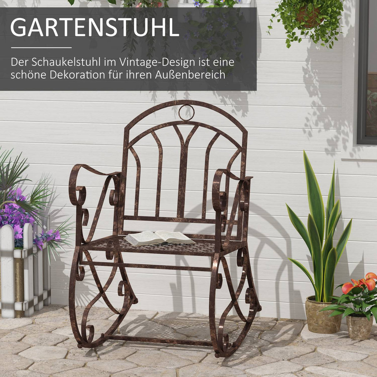 Rocking Chair Metal Bronze