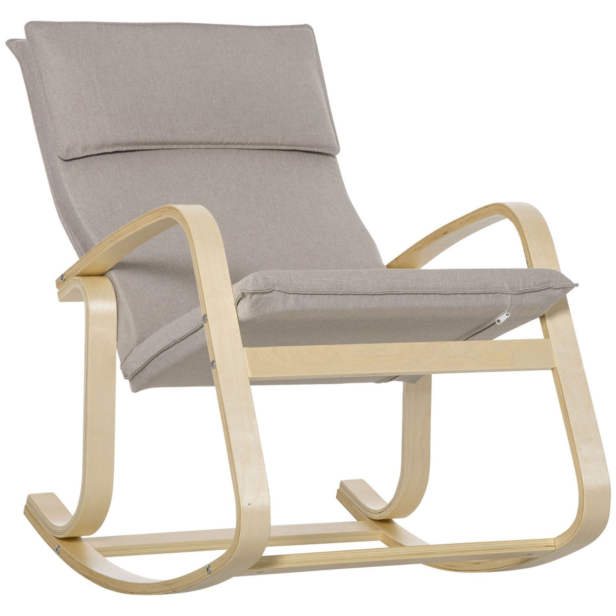 Rocking Chair, Relaxation Chair With Rocking Function, Swing Chair For Living Room, Polyester Cover, 120Kg Load Capacity, 67X95X95Cm