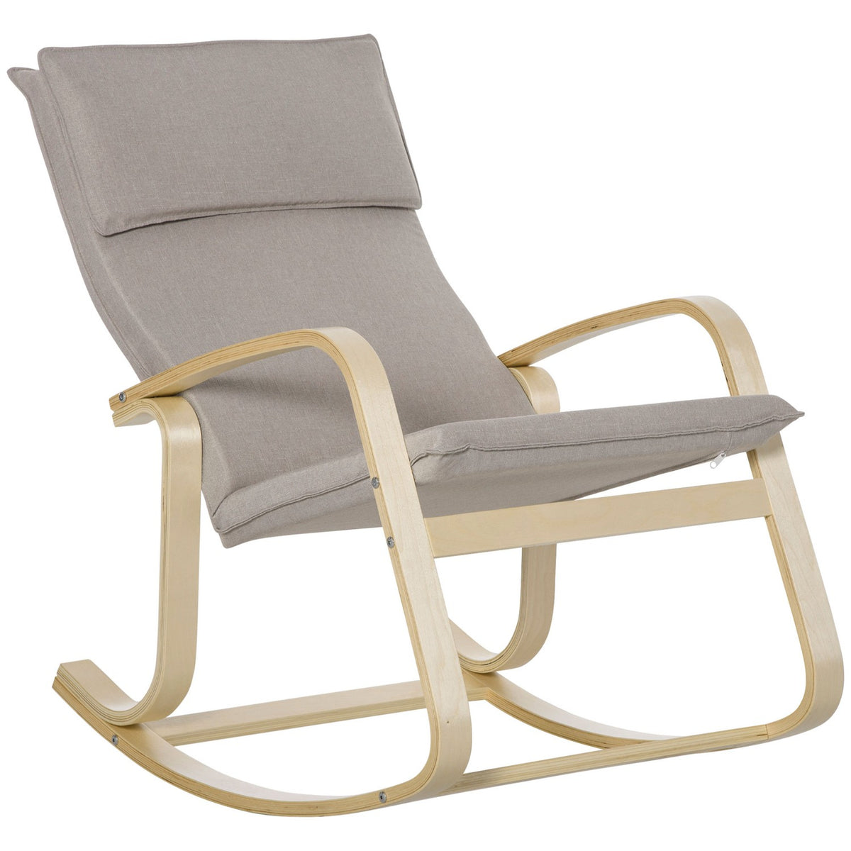 Rocking Chair, Relaxation Chair With Rocking Function, Swing Chair For Living Room, Polyester Cover, 120Kg Load Capacity, 67X95X95Cm