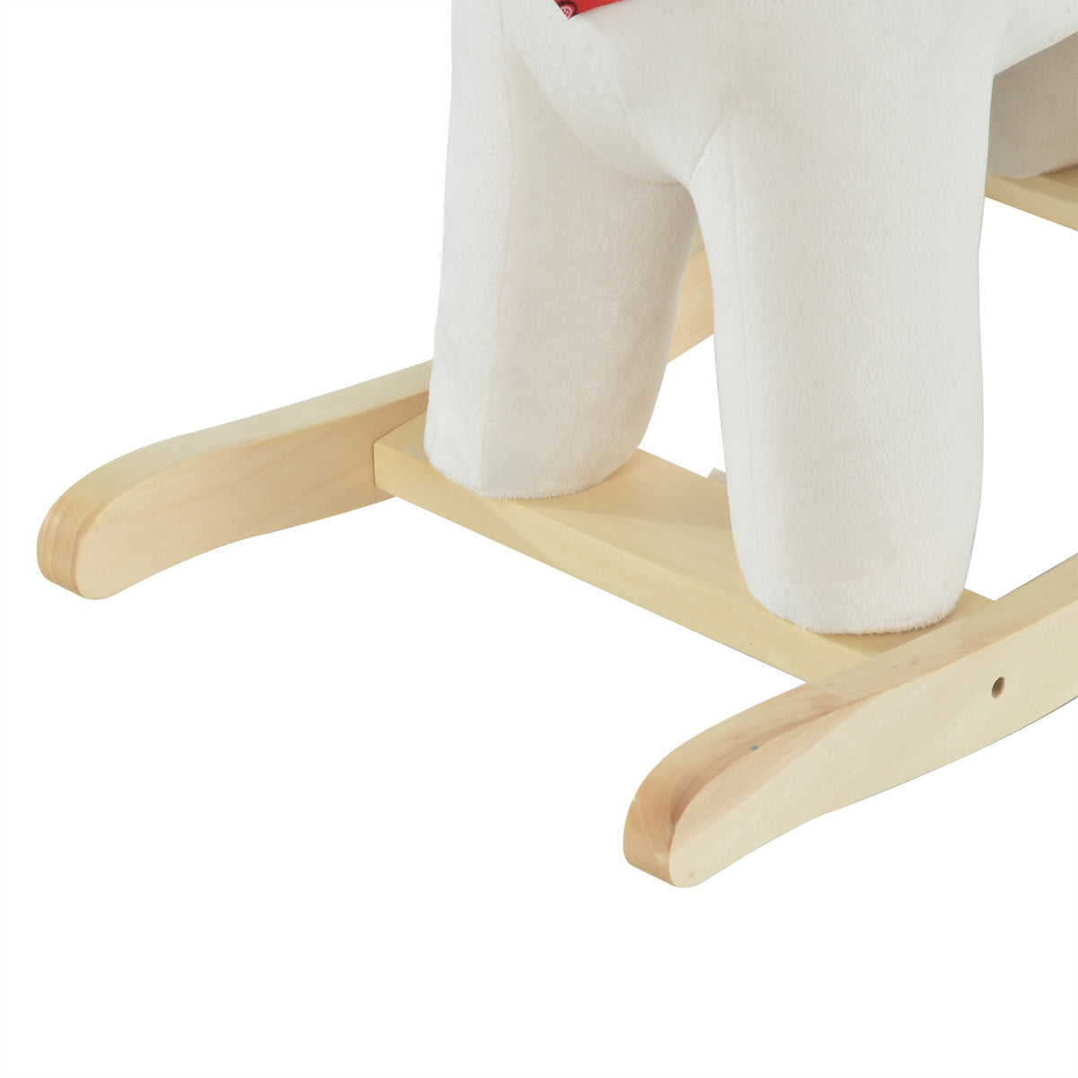 Rocking Deer In White Children'S Plush Toy With Animal Sounds, For 36-72 Months, 68X29X58 Cm