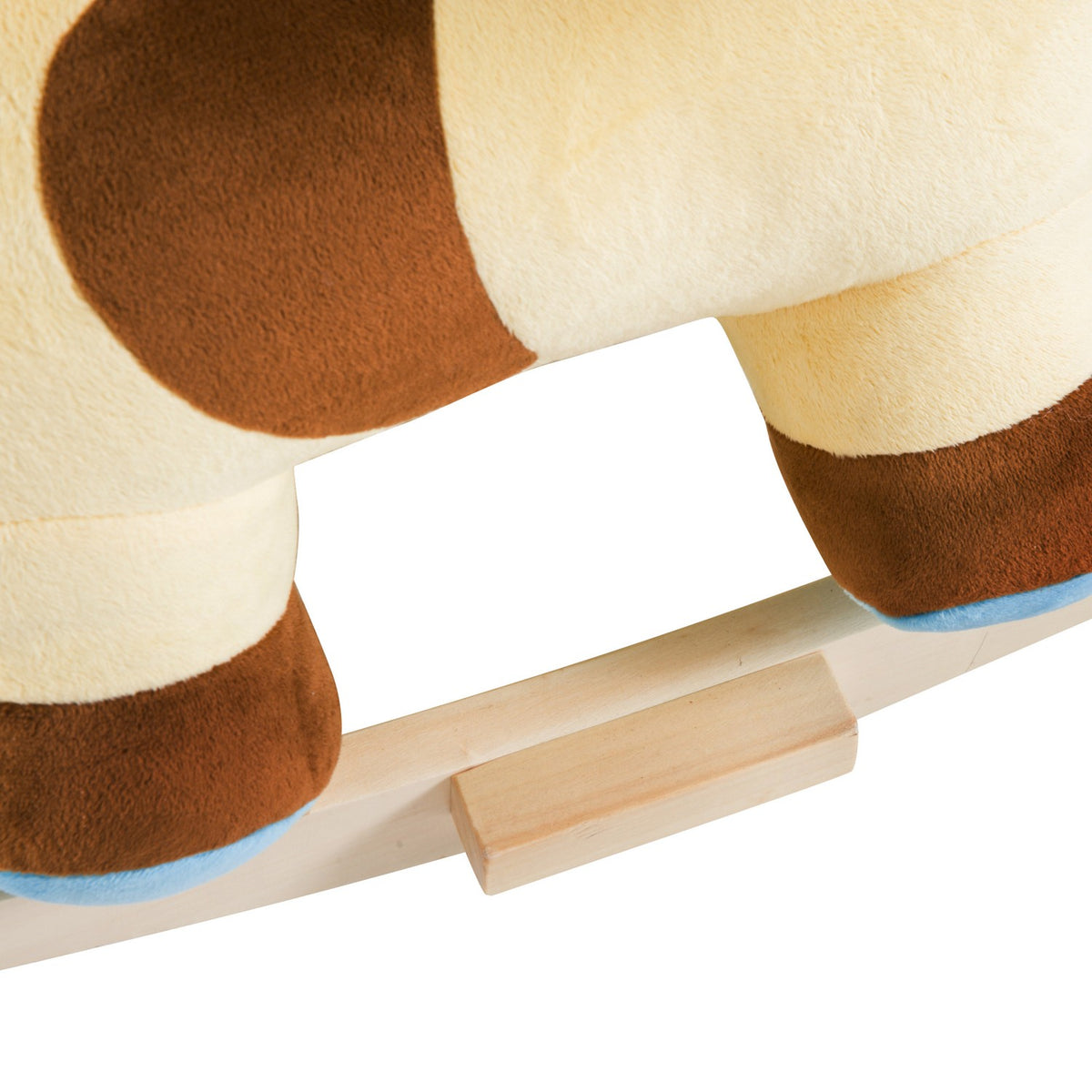 Rocking Horse Rocking Animal Rocking Cow Toy Baby Brown Yellow L60 X W34 X H46 Cm