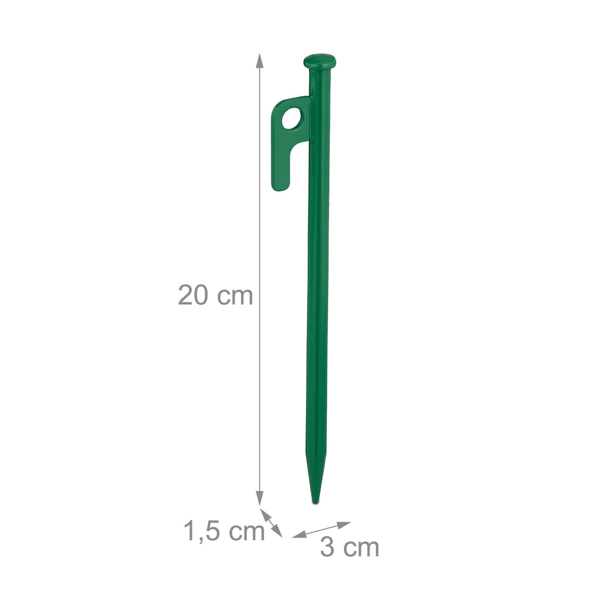 Rock pins green set of 12