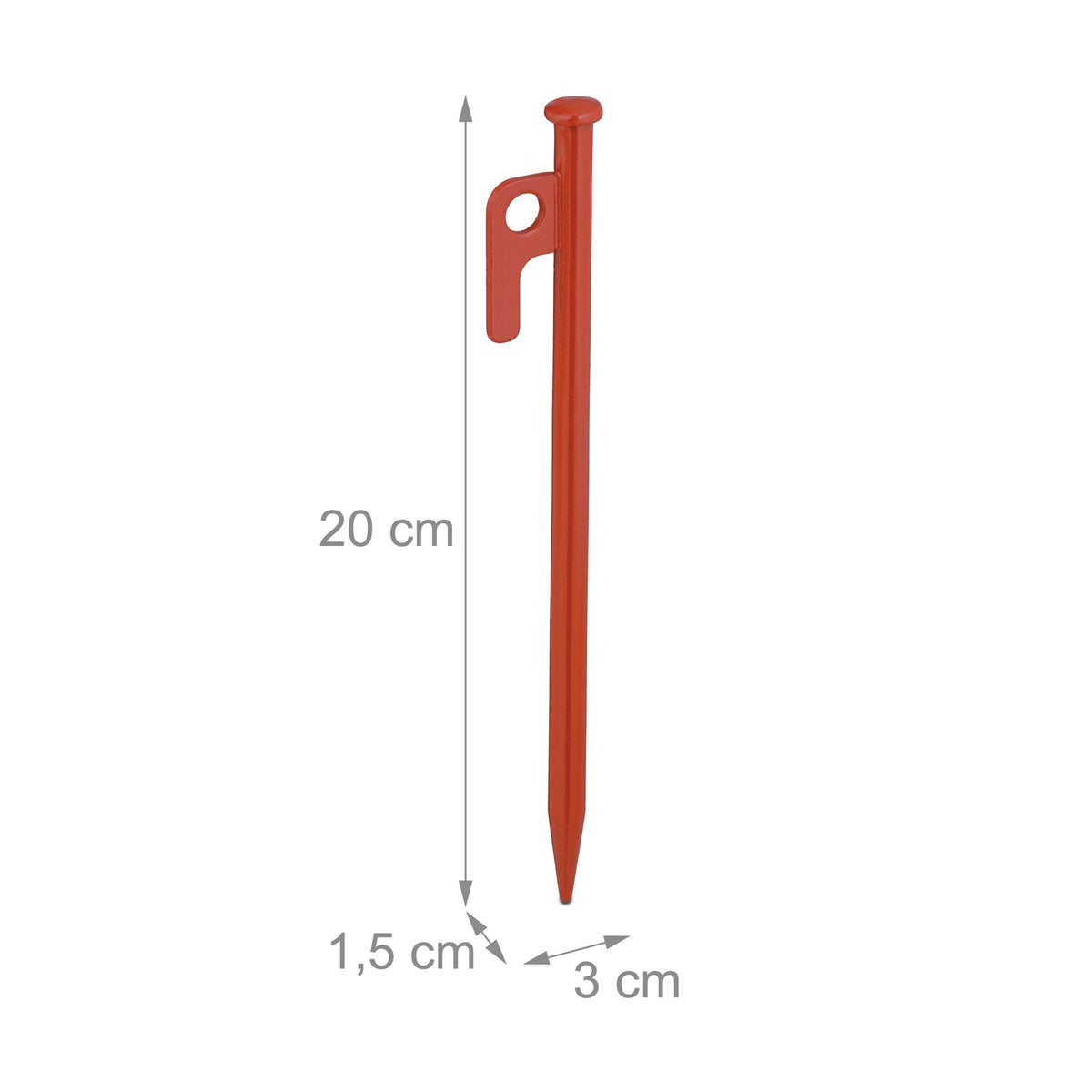Rock pins red set of 12