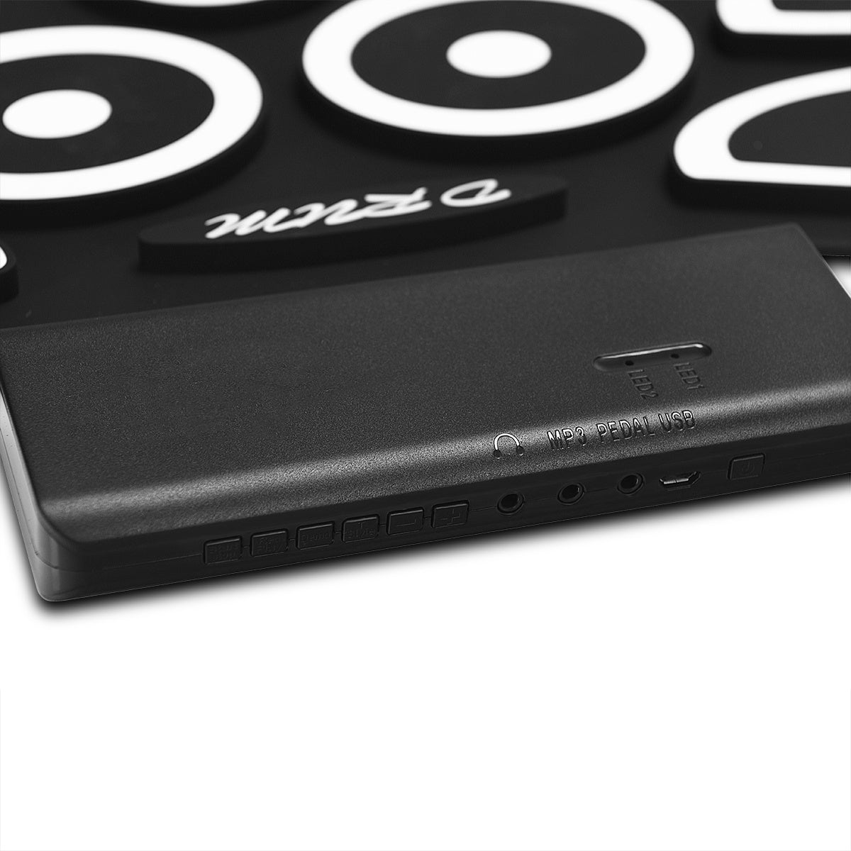 Roll-Up Electronic Drum Pad, USB MIDI, Bluetooth, Headphone Jack