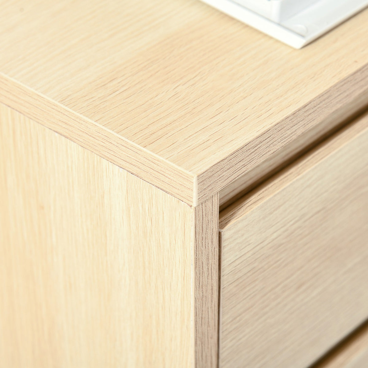 Roll container filing cabinet office cabinet with 4 drawers storage cabinet storage container natural 46 x 40 x 65 cm