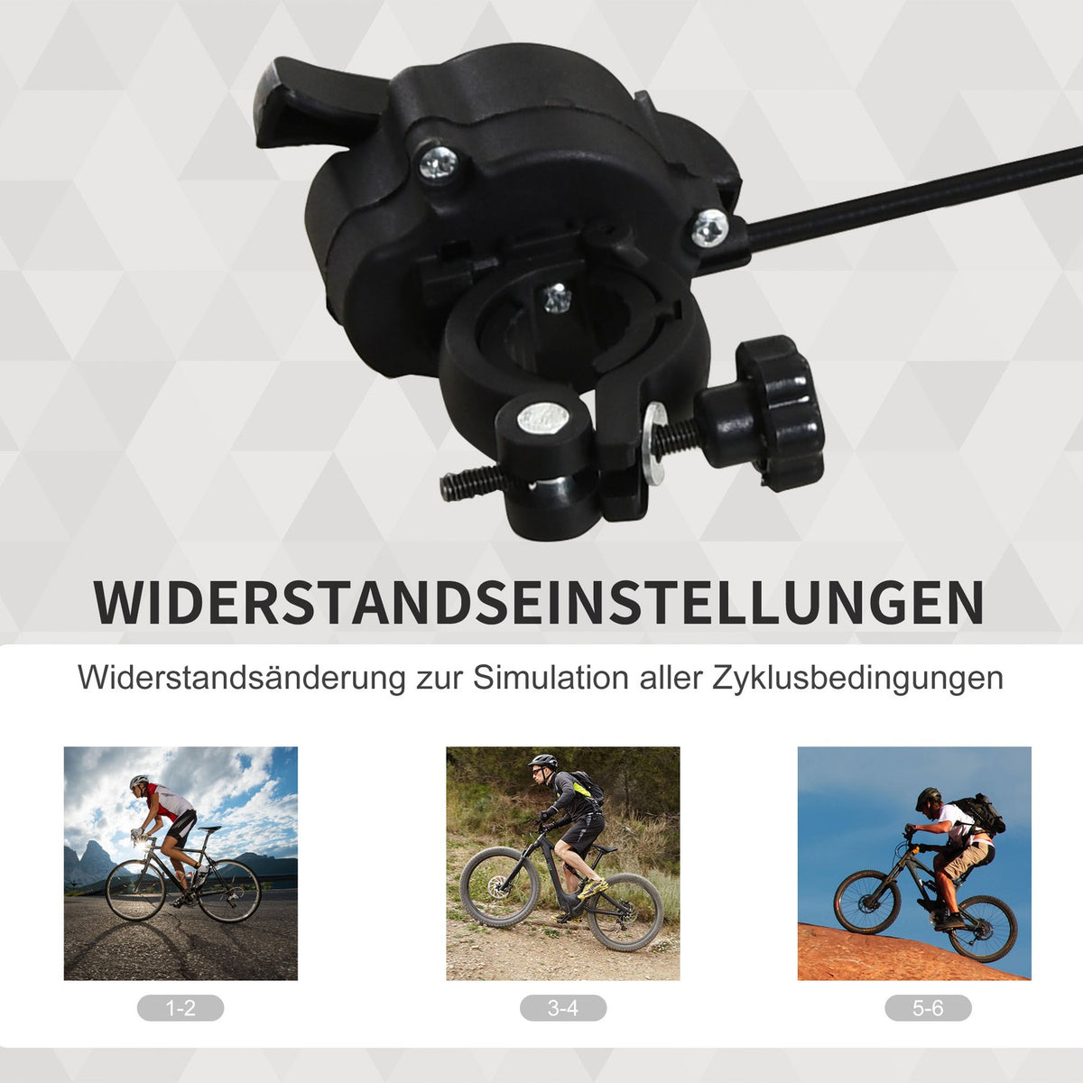 Roller Trainer Bicycle Exercise Bike, Magnetic Brake, Foldable & Adjustable, For 26"-28"/700C, Steel, Black, 54.5X47.2X39.1Cm