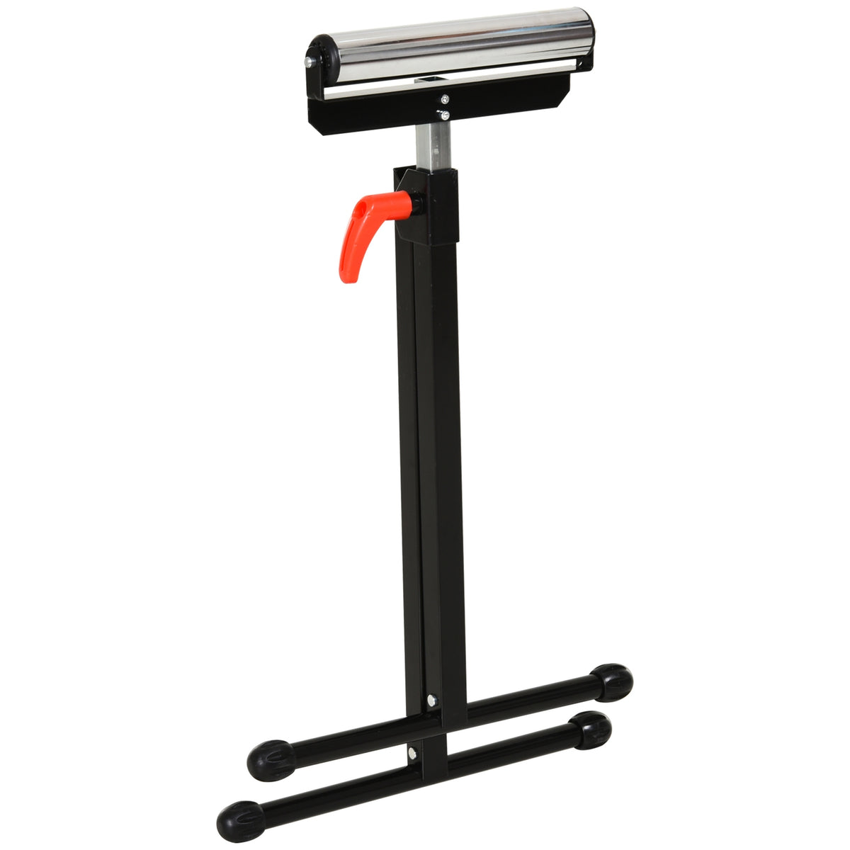 Roller Trestle Height-Adjustable Support Trestle, Loadable Up To 90Kg, Metal, Black, 44X50X68-110Cm