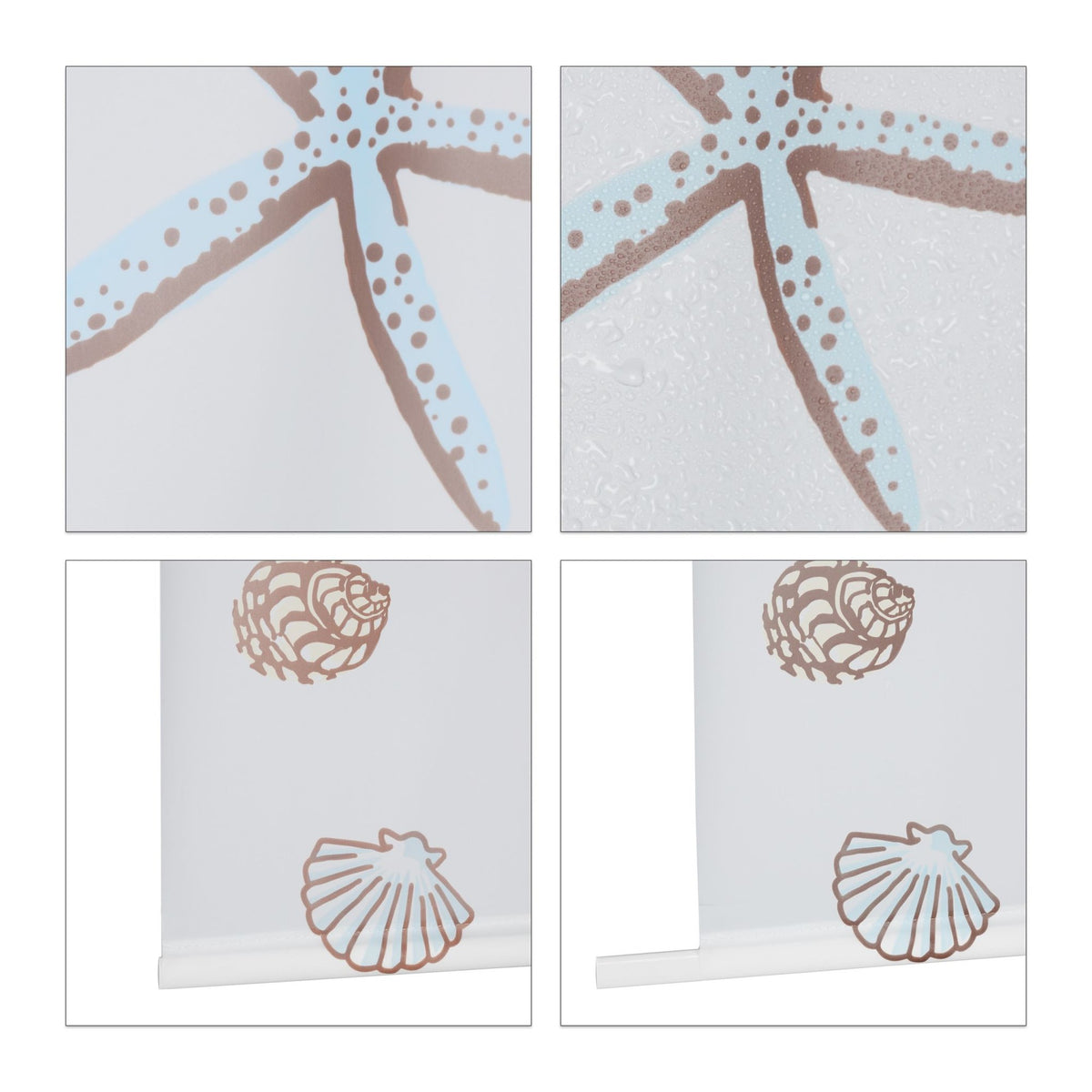 Roller blind for shower OCEAN