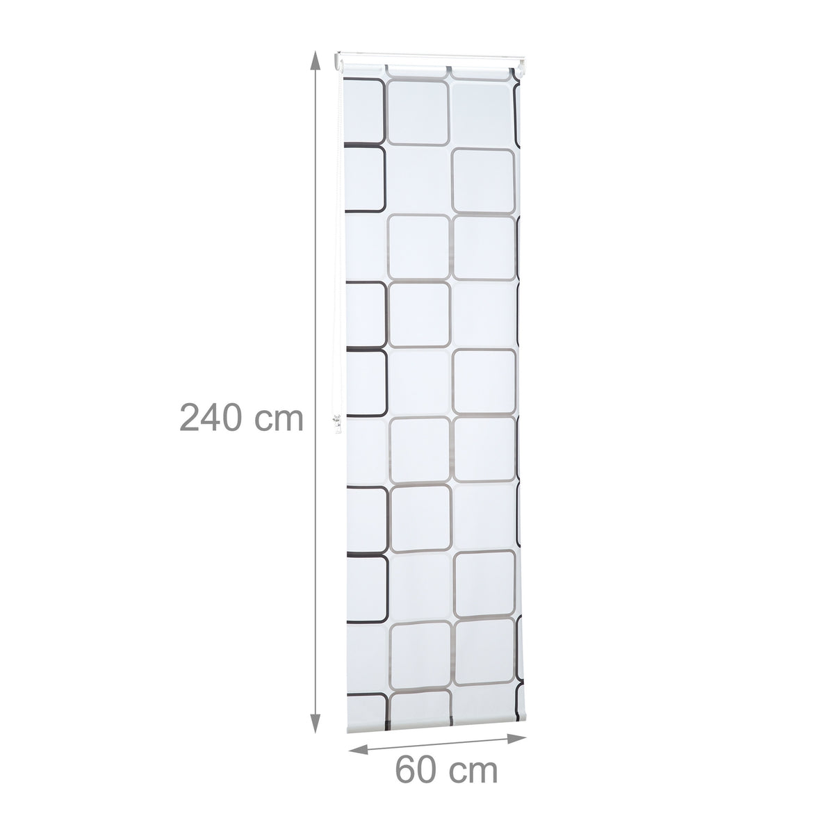 Roller blind for shower SQUARE