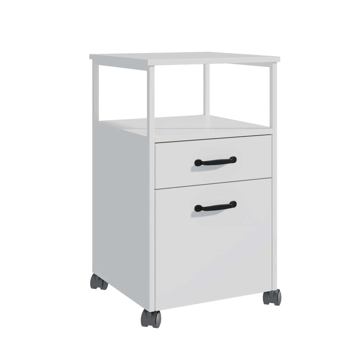 Rolling File Cabinet with 2 Drawers, Mobile Office Storage