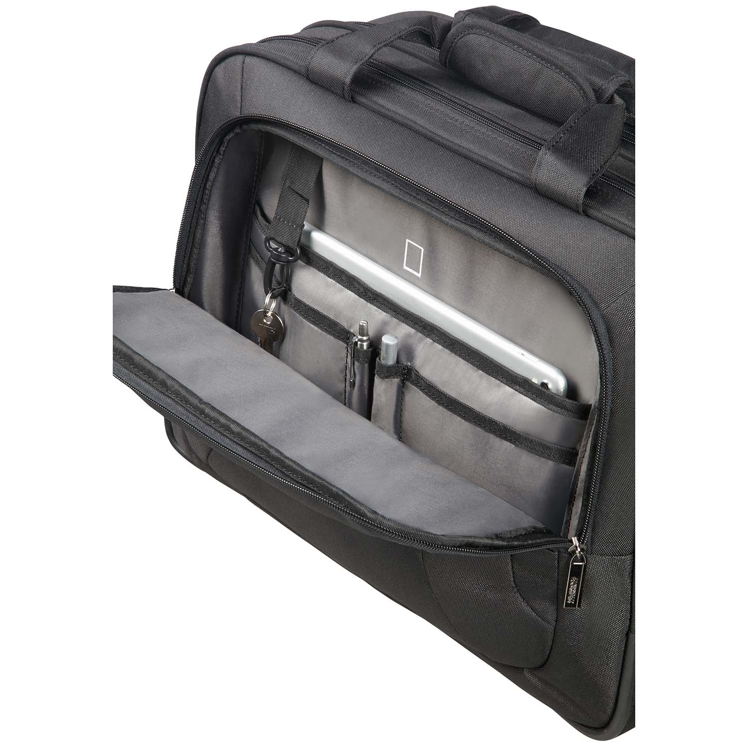 Rolling Laptop Bag 15.6" Black