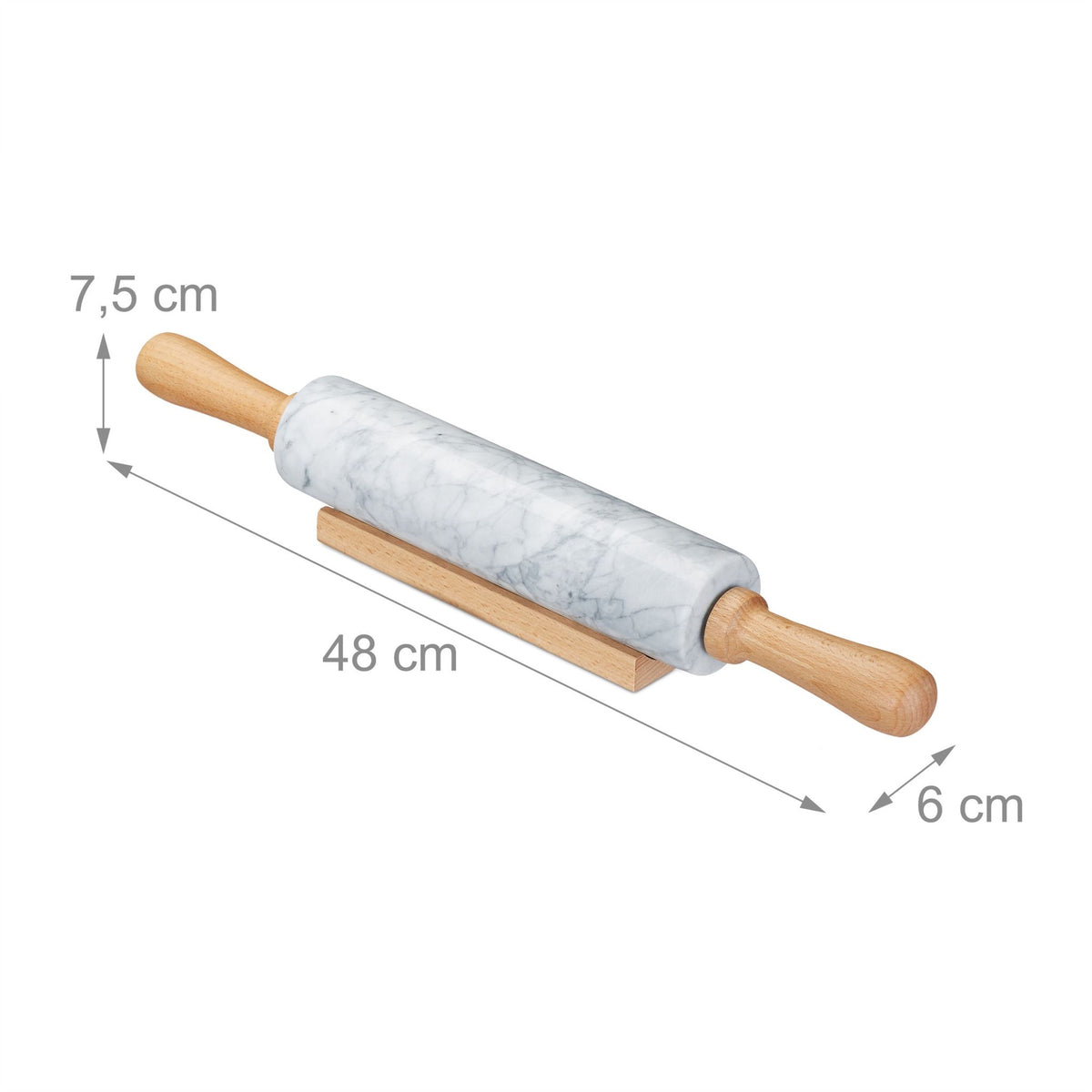 Rolling pin made of marble
