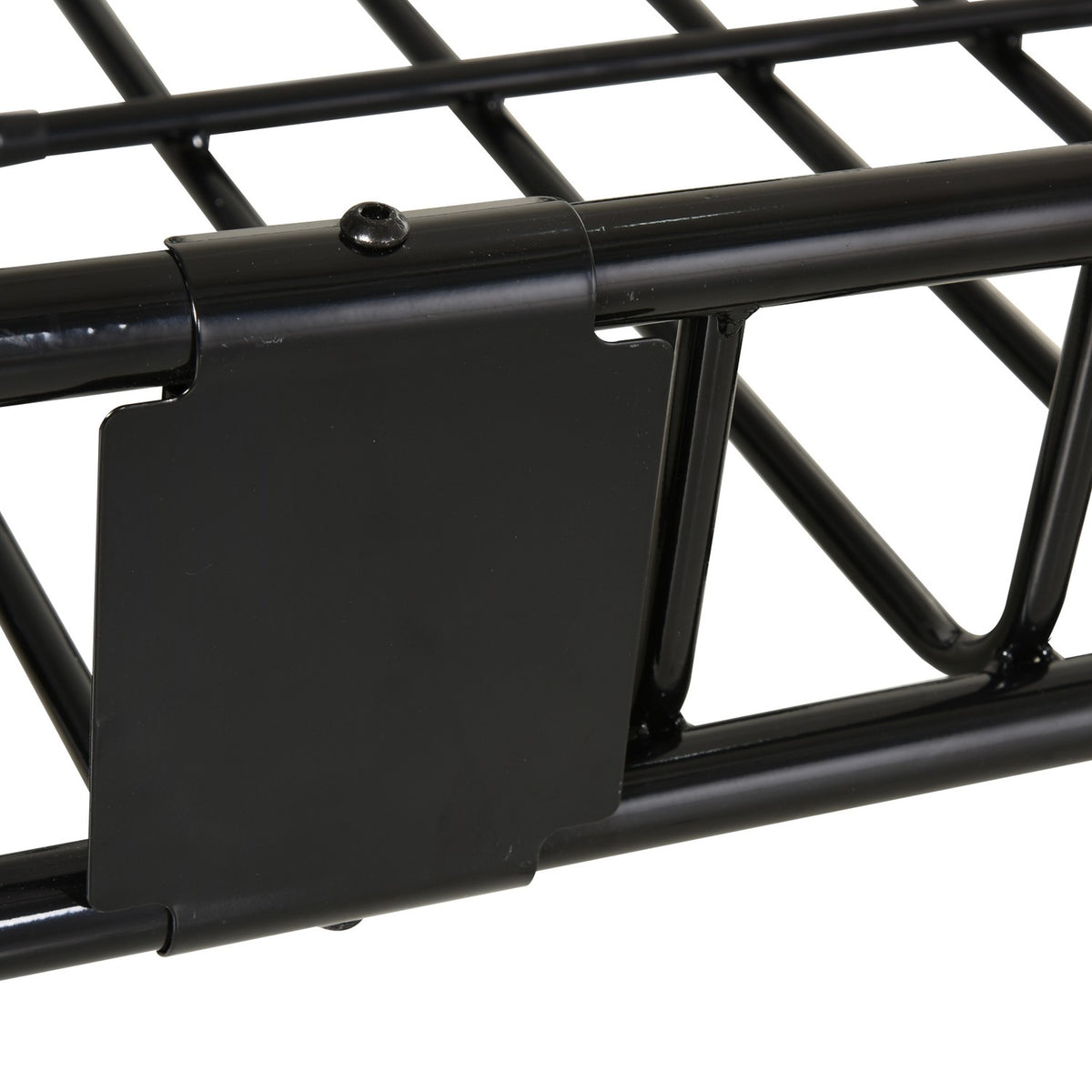Roof Basket Car Adjustable Length, Universal Roof Rack, Luggage Basket Metal, Black, 162X99X16Cm