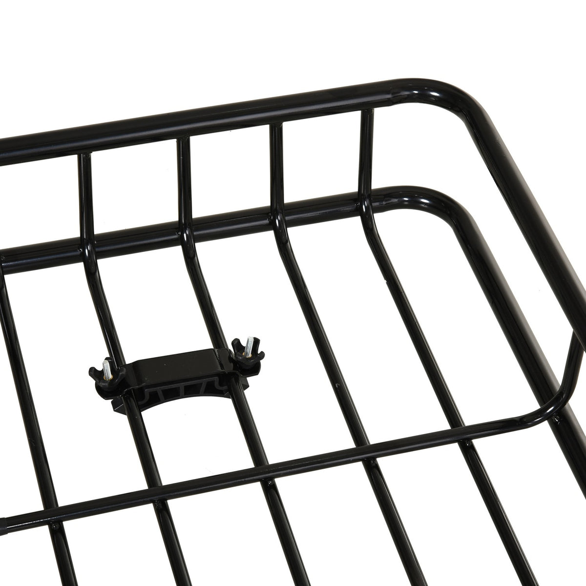 Roof Basket Car Adjustable Length, Universal Roof Rack, Luggage Basket Metal, Black, 162X99X16Cm
