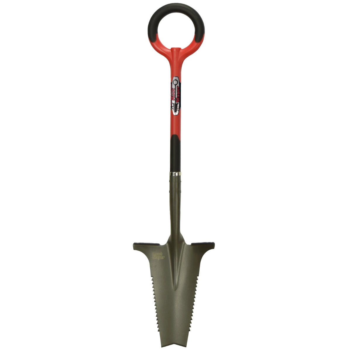 Root Slayer Garden Spade, Carbon Steel, Sharp Teeth