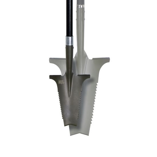 Root Slayer Garden Spade, Carbon Steel, Sharp Teeth