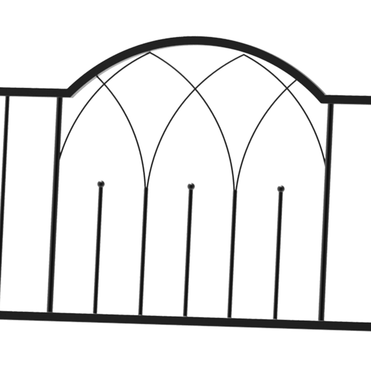 Rose Arch With Bench, Rose Bench, Arbor Bench, Philosopher'S Bench, Trellis, Garden Bench, Metal, Black, 121 X 50 X 203 Cm