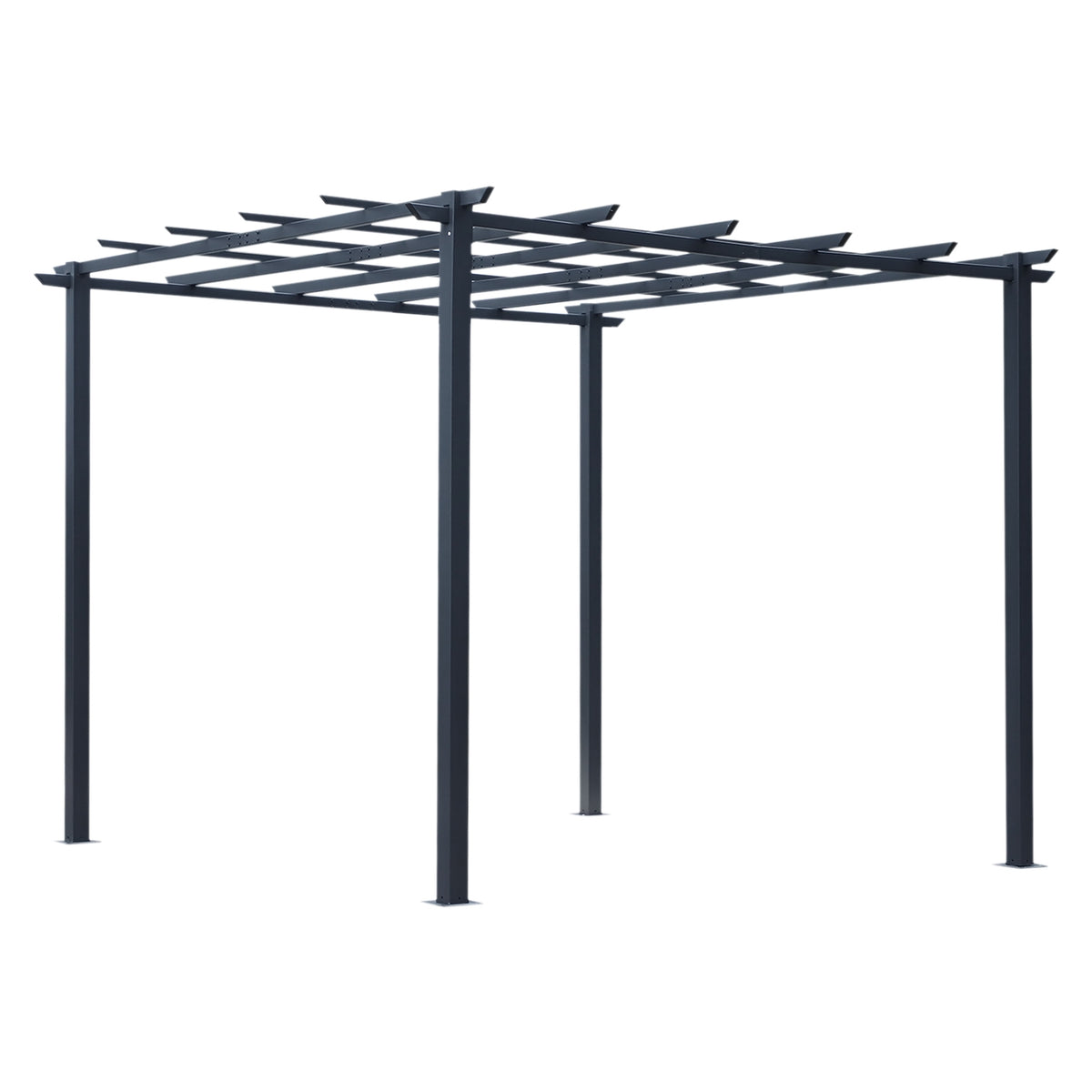 Rose Pavilion Stable Plant Arch As A Trellis, Garden Pavilion, Weatherproof, Metal, Black, 2.97X2.95X2.3M