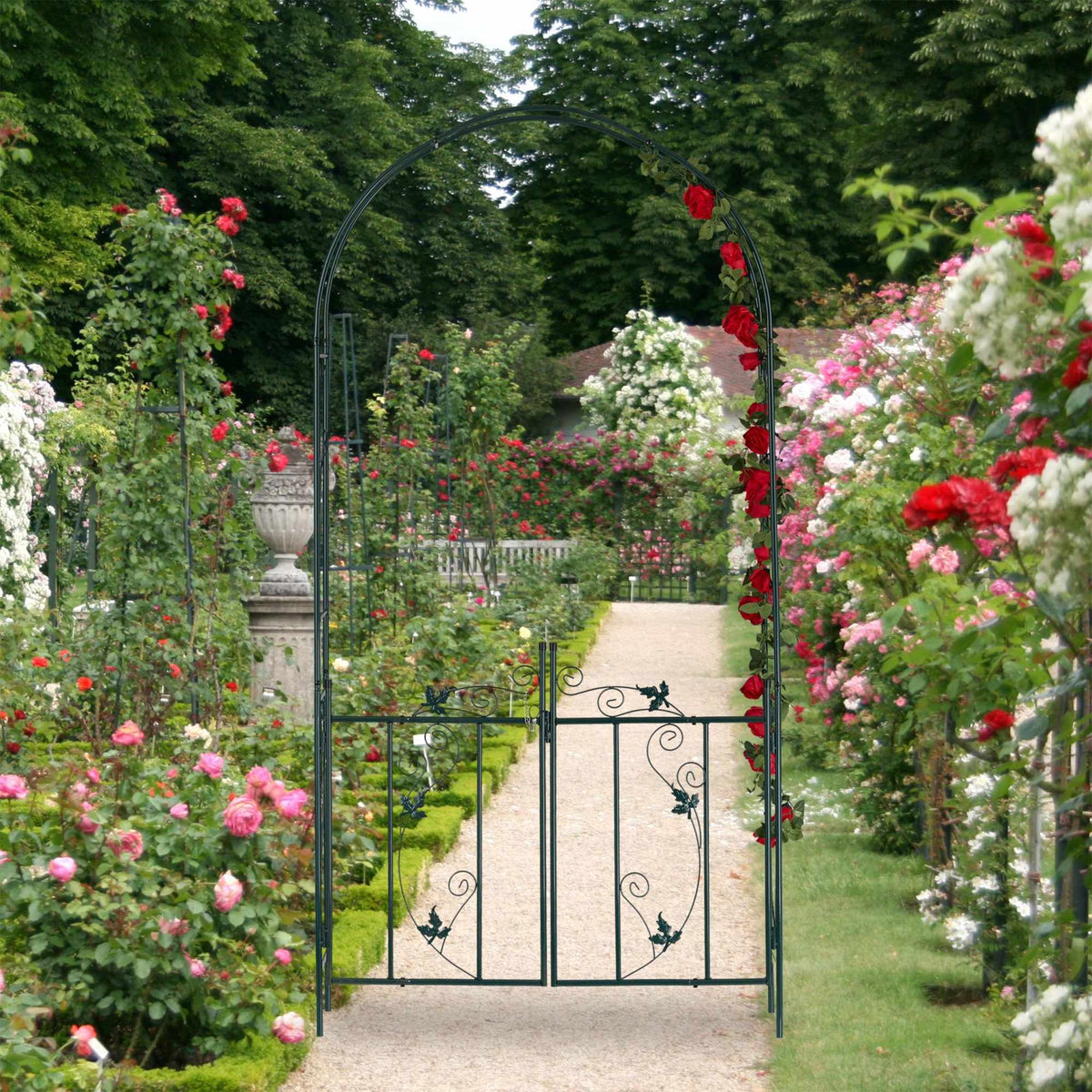 Rose arch with door