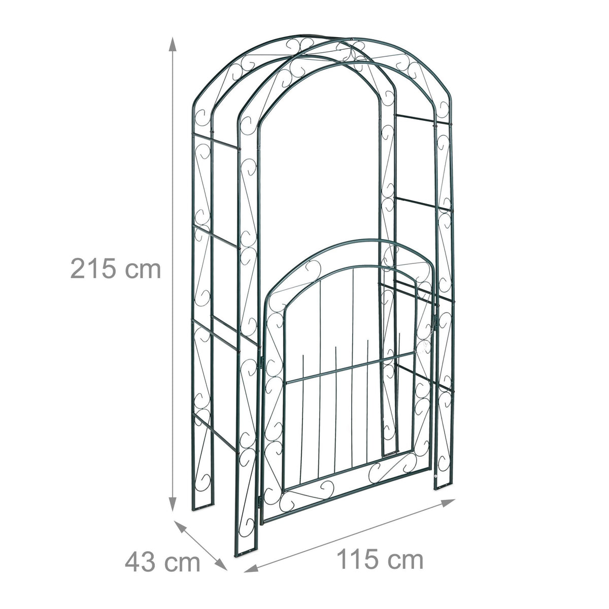 Rose arch with gate
